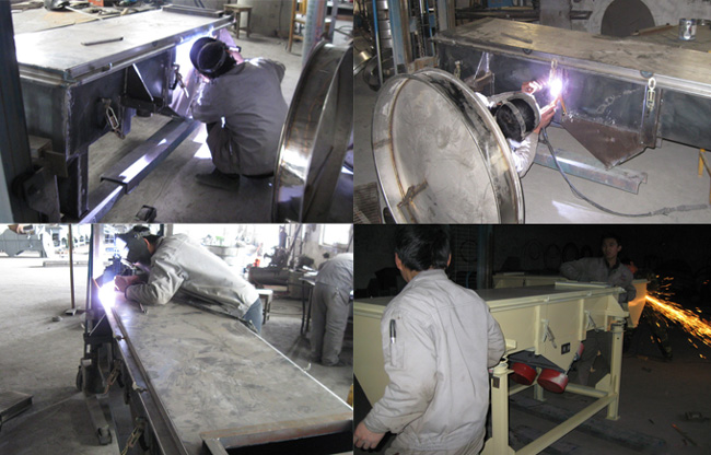 槐米直線振動篩制造現(xiàn)場 槐米直線振動篩制造現(xiàn)場